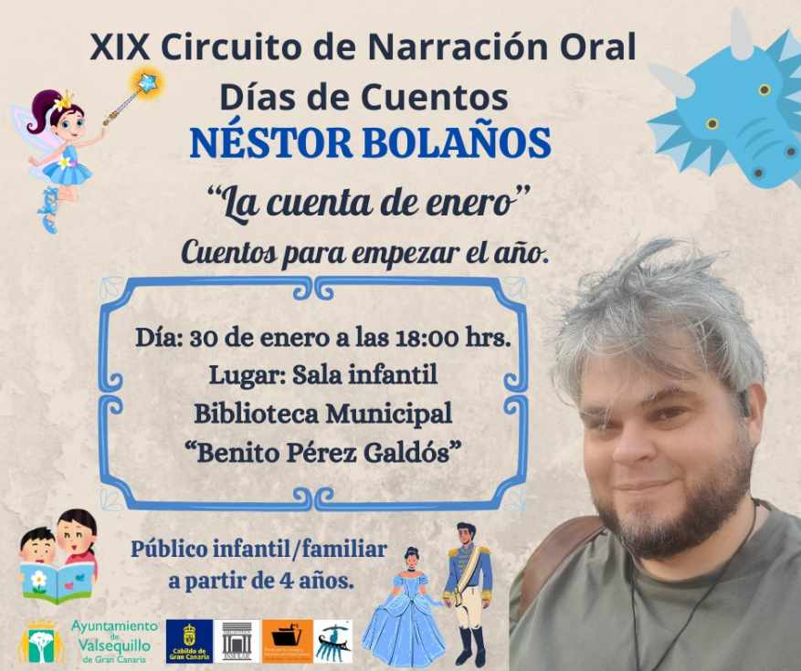 Néstor Bolaños aterriza en Valsequillo con 'La cuenta de enero'