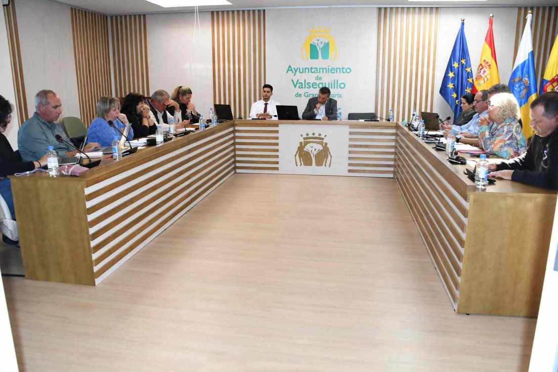 Imagen de archivo de una sesión plenaria del Ayuntamiento de Valsequillo.