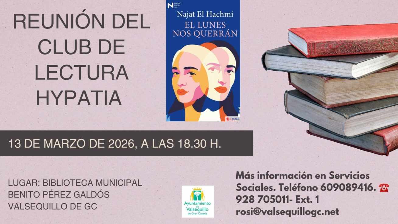 El Club de Lectura Hypatia invita a comentar 'El lunes nos querrán'