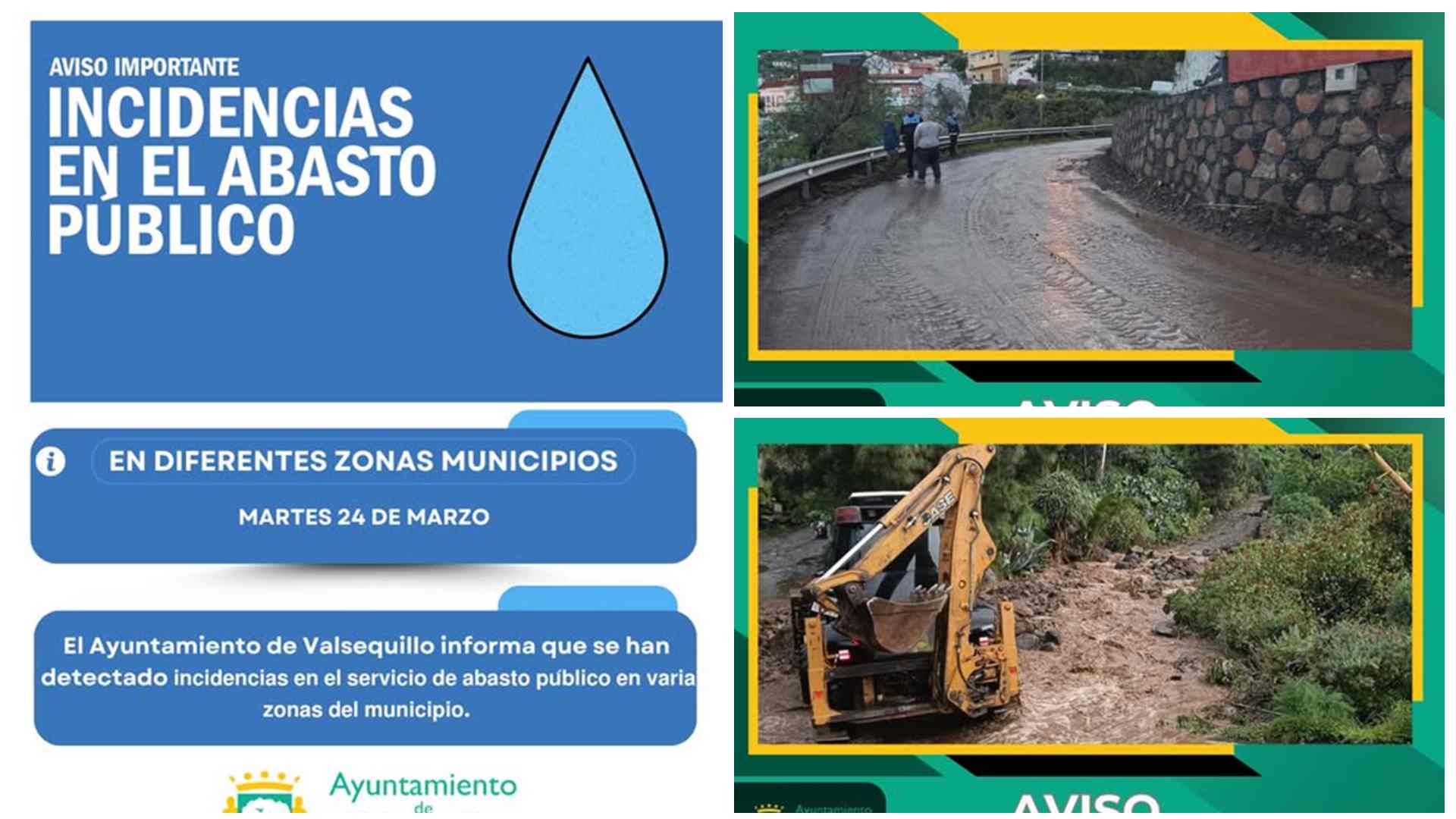 El temporal afecta al abastecimiento y provoca el corte de v&iacute;as en Valsequillo