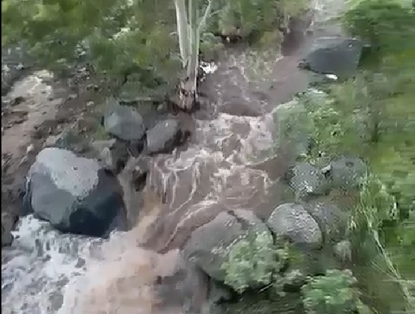 Barranco de San Miguel, imagen captada hace unos minutos/TA.