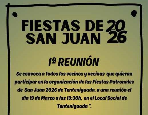 Tenteniguada convoca una reunión para las fiestas de San Juan