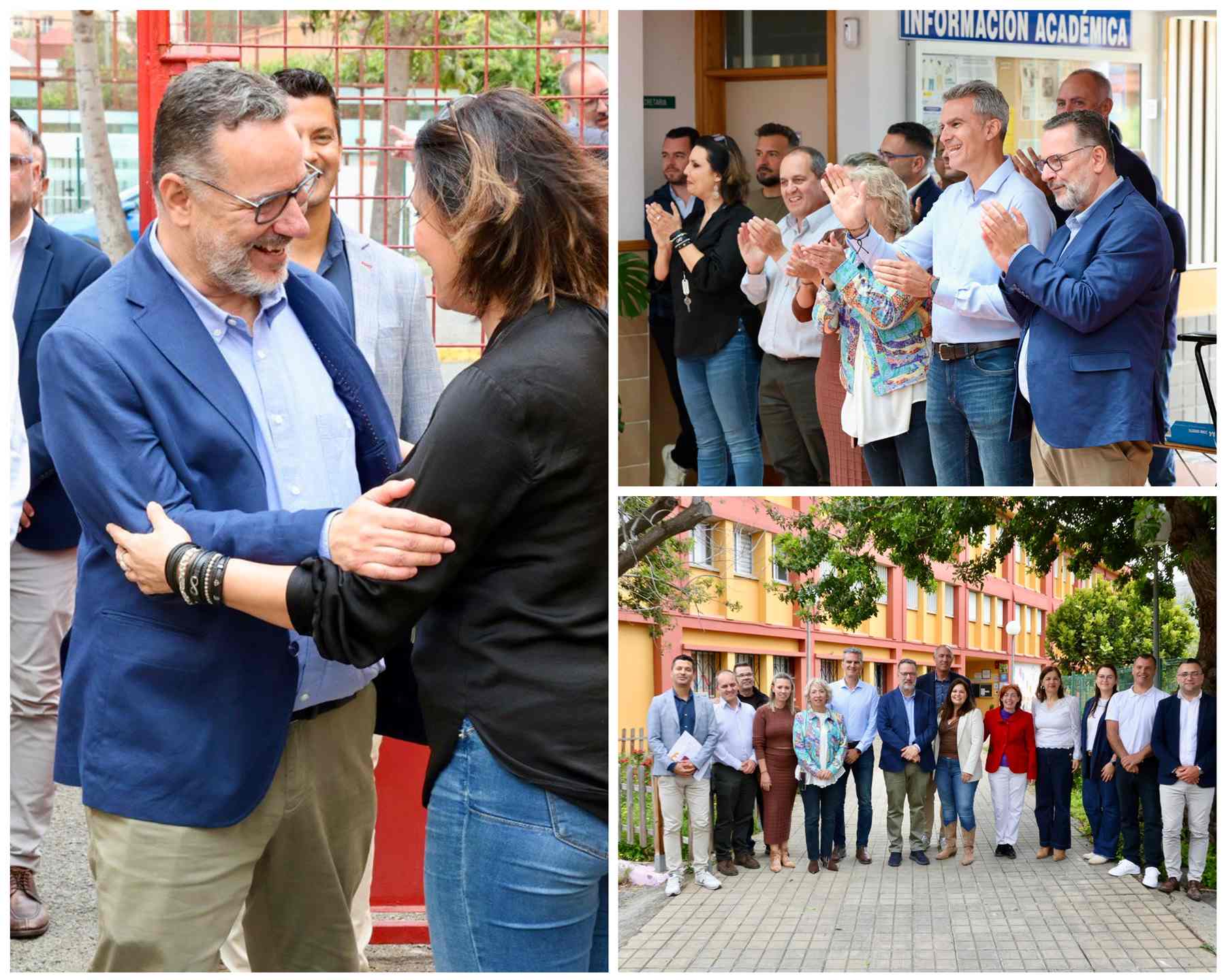 Poli Su&aacute;rez supervisa obras educativas en Valsequillo