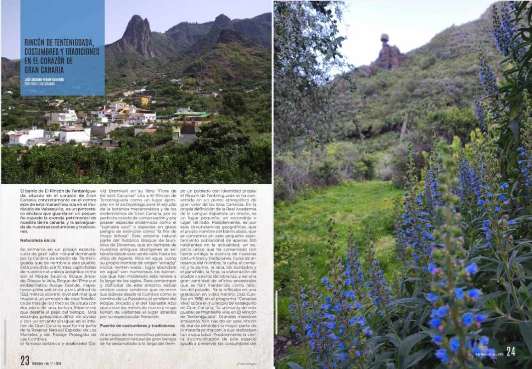 El Rincón de Tenteniguada protagoniza la revista Urdimbre