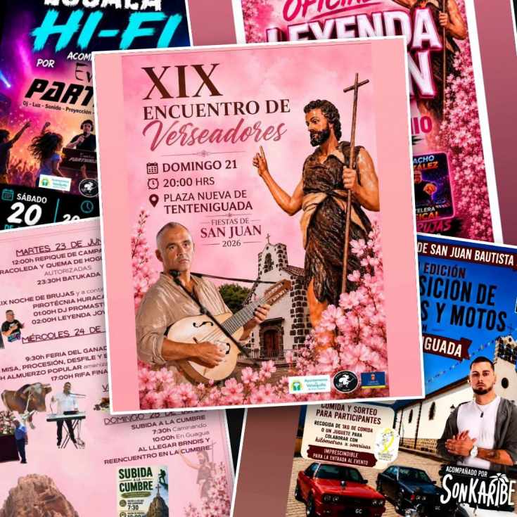 Tenteniguada celebra San Juan Bautista con actos hasta el 28 de junio