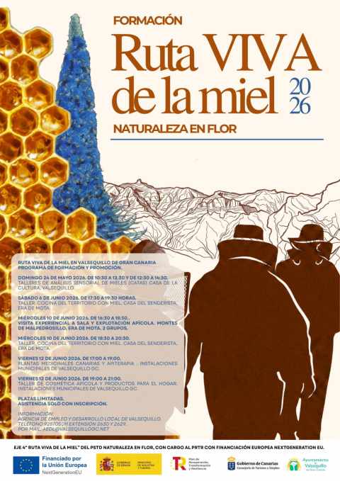 Cartel de Ruta Viva de la Miel con la programaci&oacute;n completa (Foto: Valsequillo de Gran Canaria)