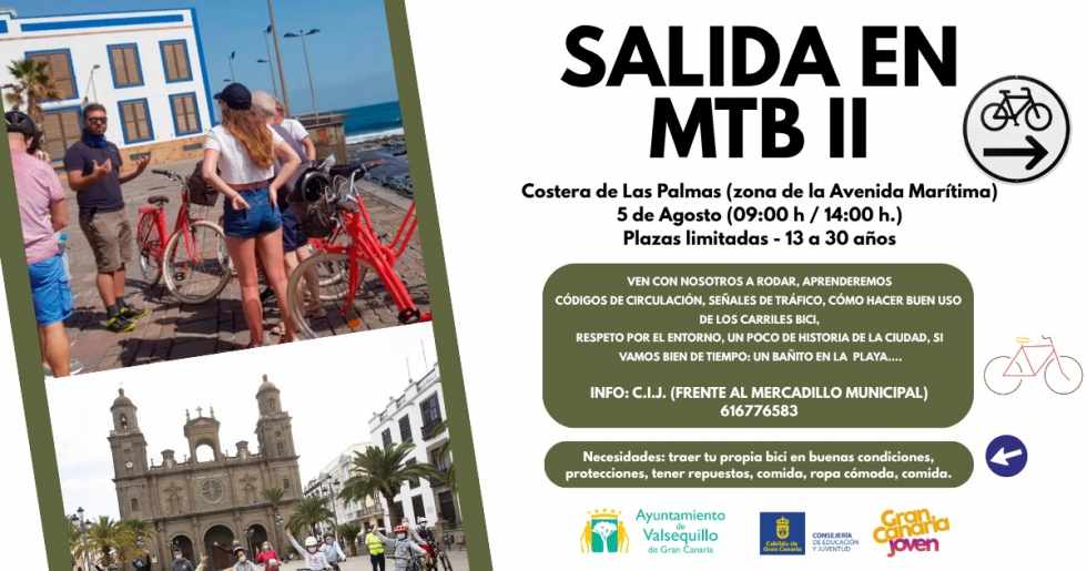 Valsequillo organiza una ruta en bicicleta de montaña para jóvenes de 13 a 30 años
