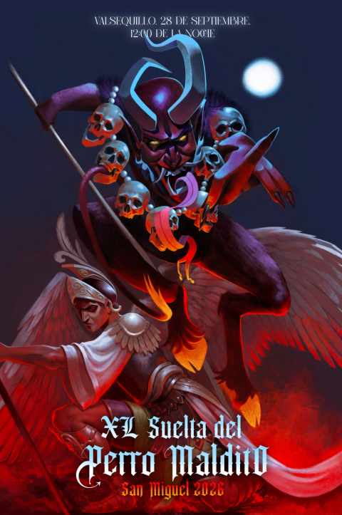 Cartel ganador de la cuadragésima Suelta del Perro Maldito / Brian Medina