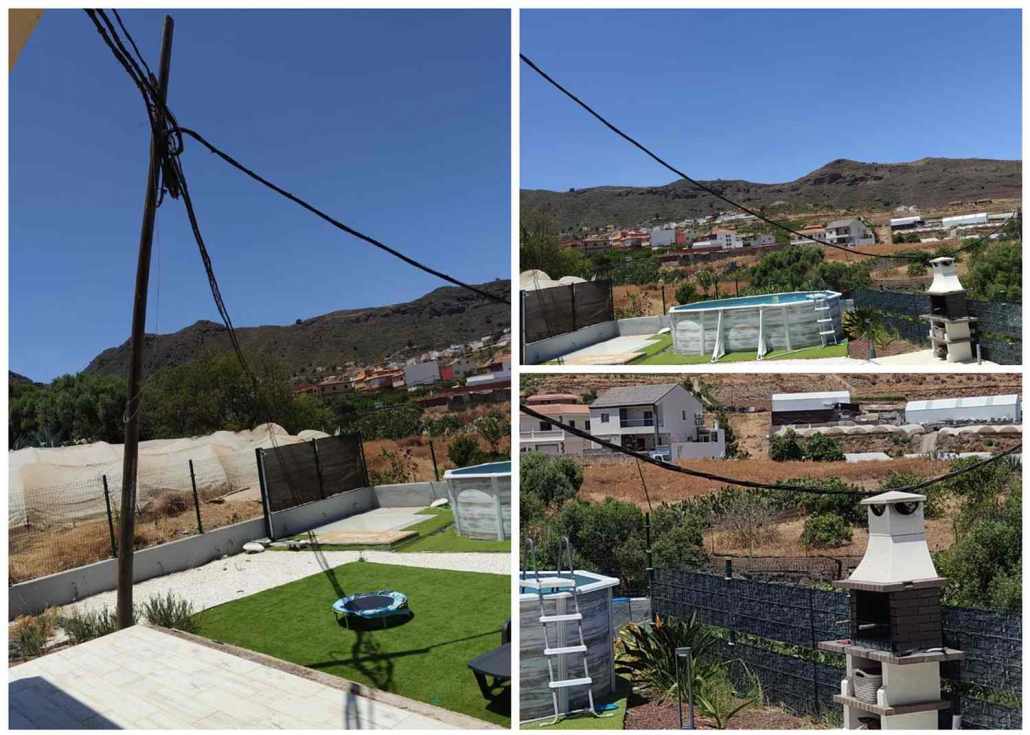 Alerta del riesgo de ca&iacute;da de un poste el&eacute;ctrico desde marzo en Valsequillo