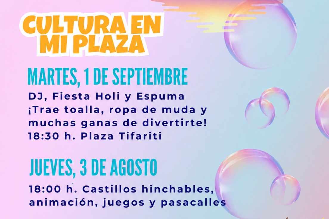 Valsequillo programa una fiesta Holi y una tarde infantil para despedir el verano